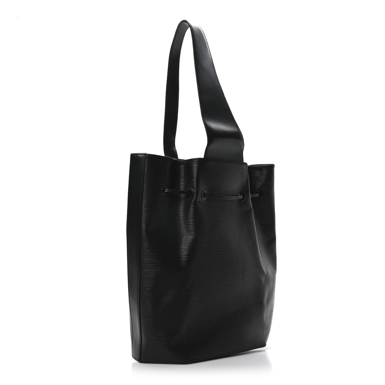Louis Vuitton Epi Sac a Dos Drawstring Bag Black 4 of 10