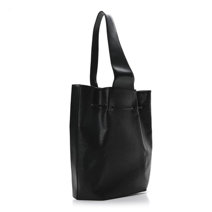 Louis Vuitton Epi Sac a Dos Drawstring Bag Black 4 of 10