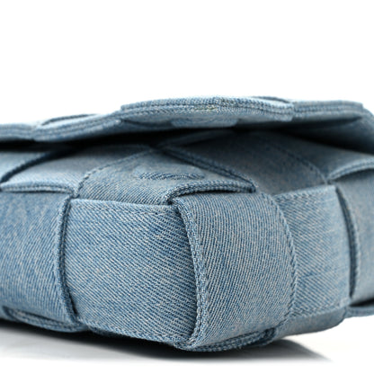 Bottega Veneta Denim Maxi Intrecciato Cassette Crossbody Bag Washed Indigo 9 of 9