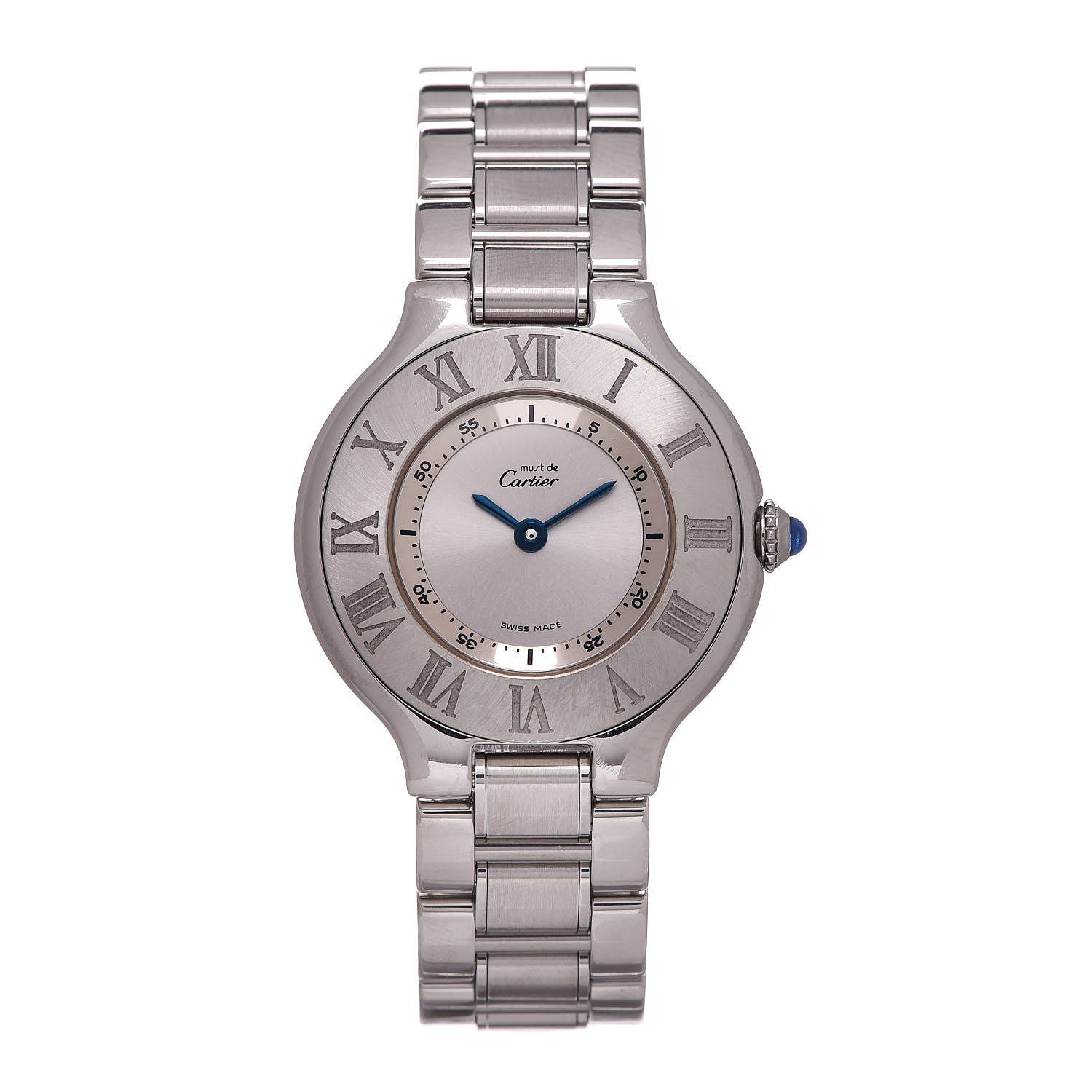 Cartier Stainless Steel 28mm Must De 21 Quartz Watch 1 of 8