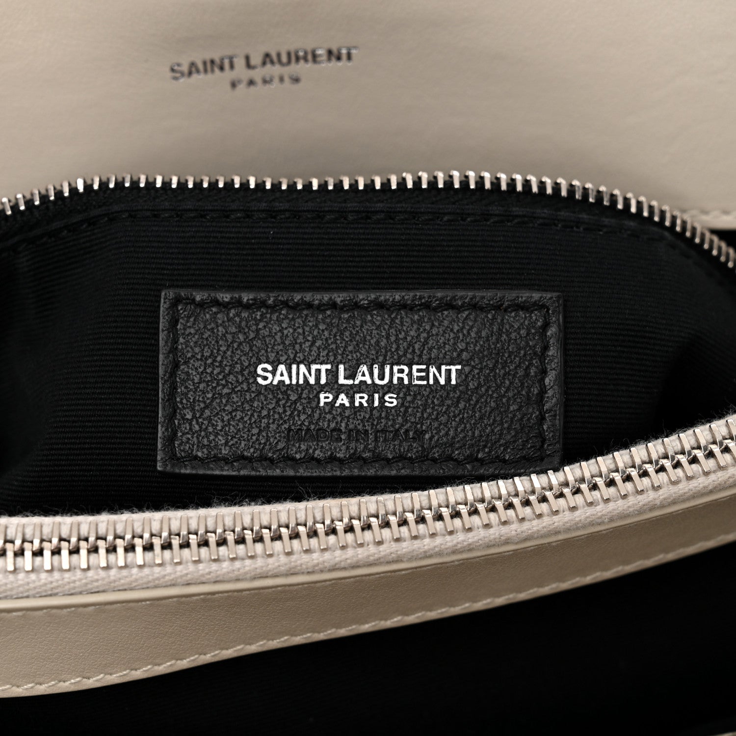 Saint Laurent Calfskin Y Quilted Monogram Medium Loulou Chain Satchel Crema Soft 6 of 12