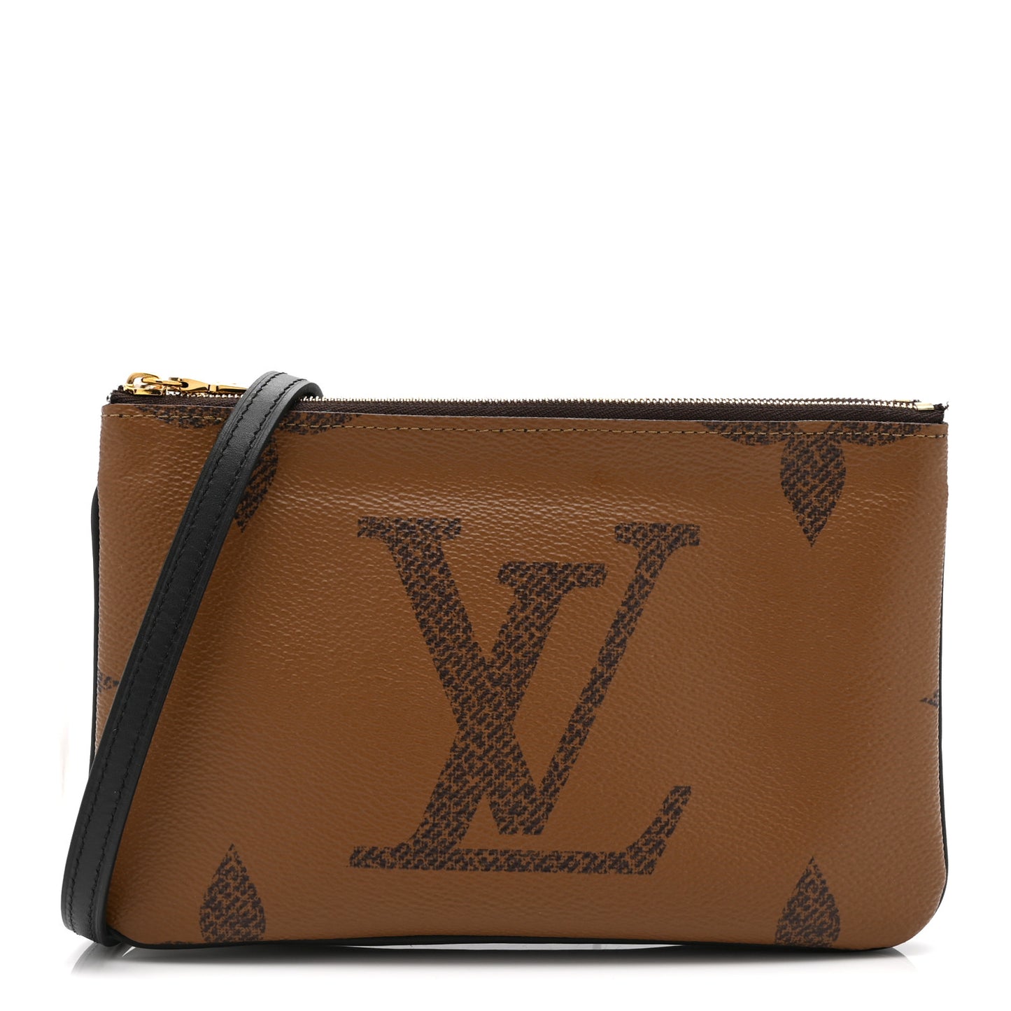Reverse Monogram Giant Double Zip Pochette