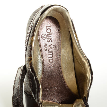 Louis Vuitton Patent Monogram Globe Trotter Sneakers 35 8 of 8