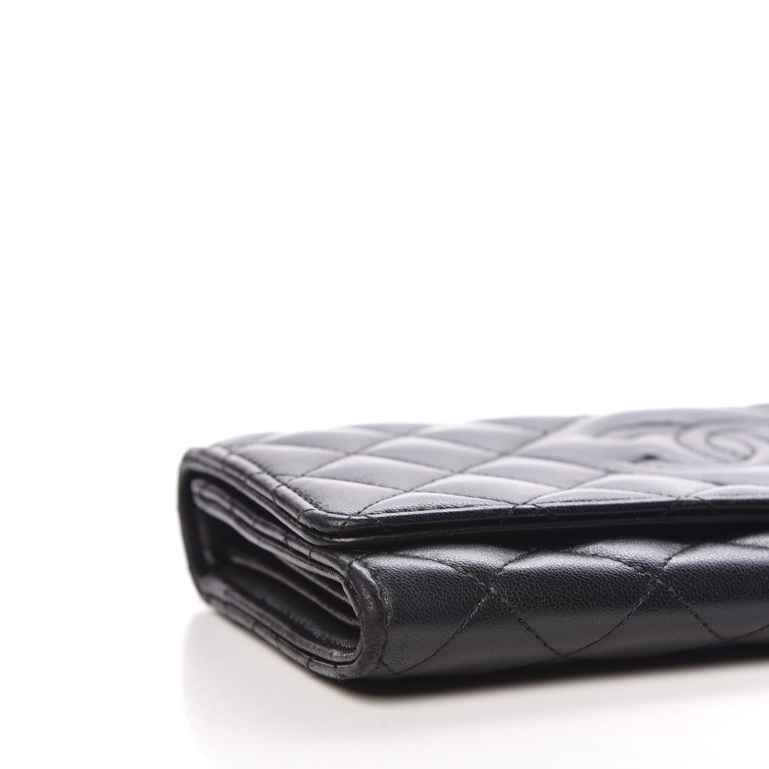 Chanel Lambskin Quilted Large Diamond CC Flap Wallet Black 10 of 14