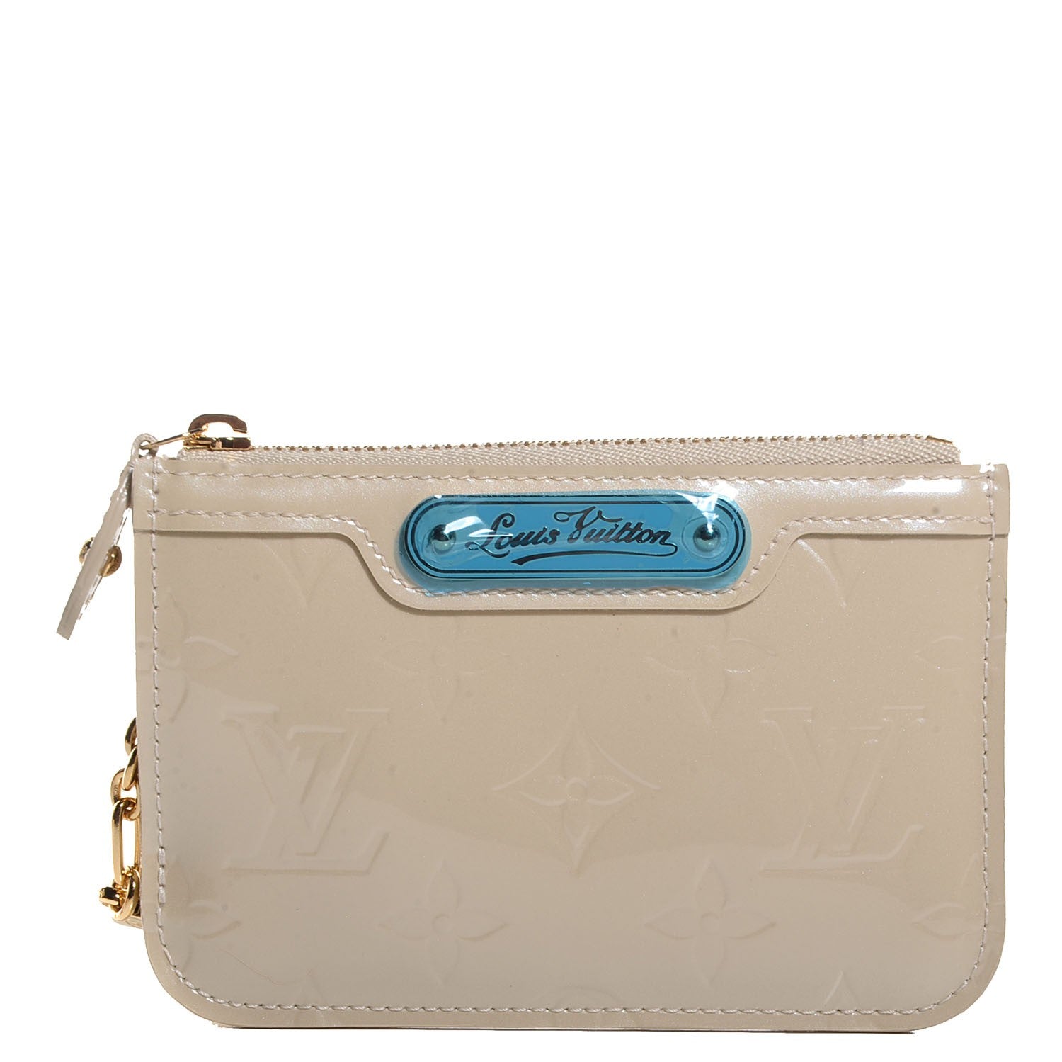 Louis Vuitton Vernis Key Pouch Blanc Corail 1 of 8