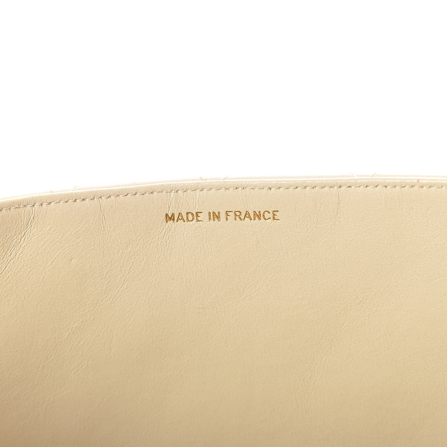 Lambskin Quilted XL Jumbo Single Flap Light Beige