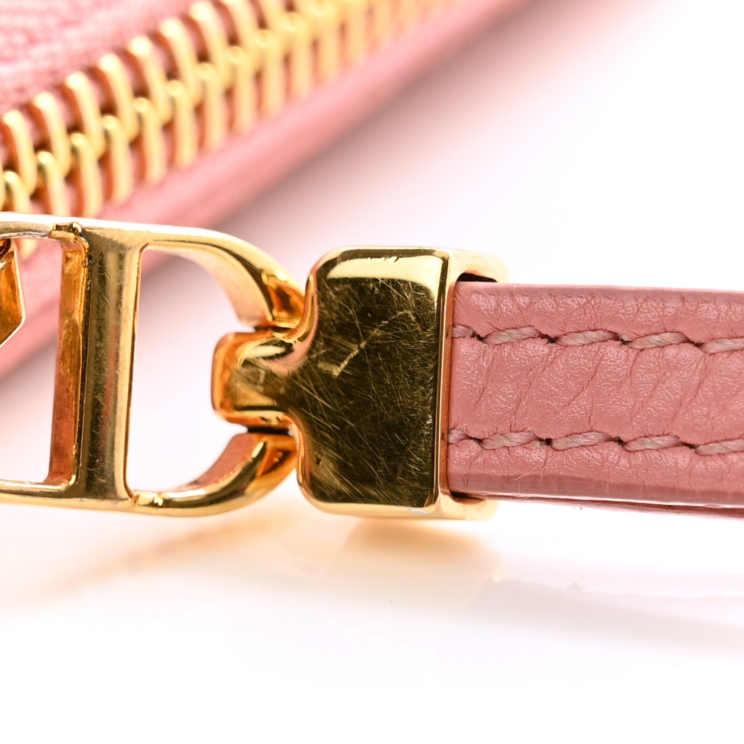 Christian Dior Calfskin Macrocannage Small Caro Daily Pouch Pink 9 of 11