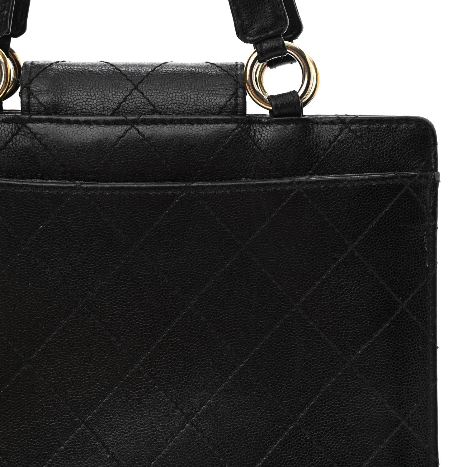 Chanel Caviar Quilted Top Handle Bag Black 12 of 12