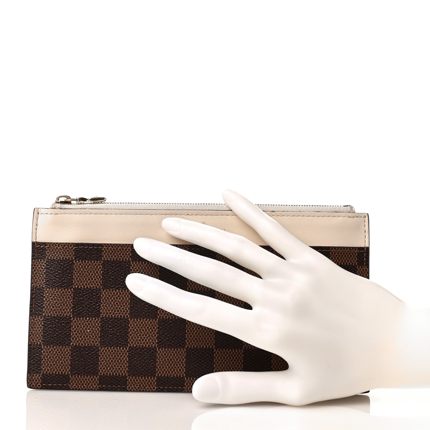 Damier Ebene Slim Purse Cream