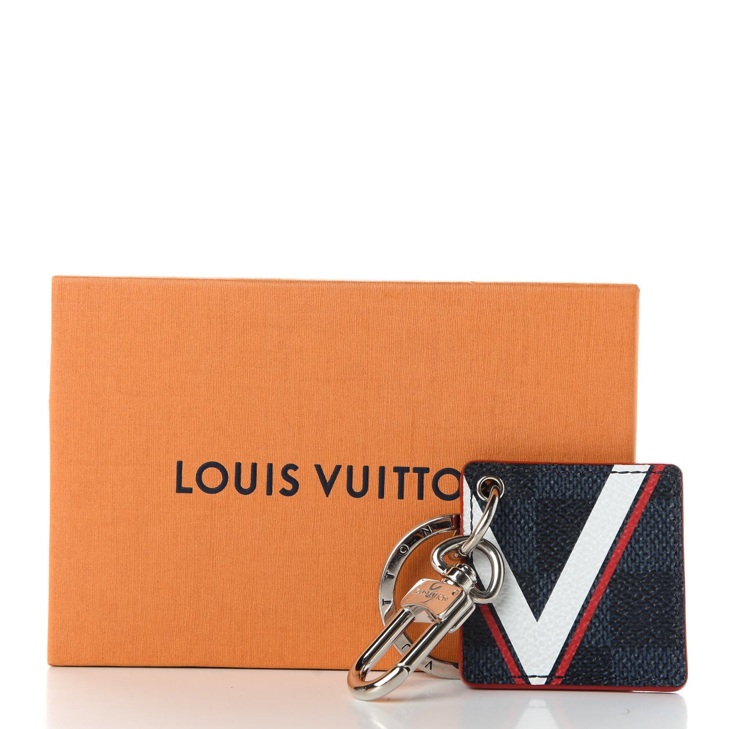 Damier Cobalt Latitude America's Cup Key Holder