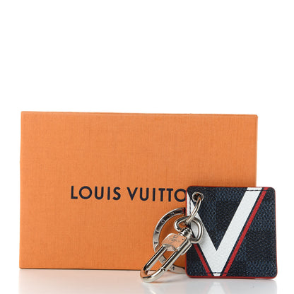 Louis Vuitton Damier Cobalt Latitude America's Cup Key Holder 3 of 3