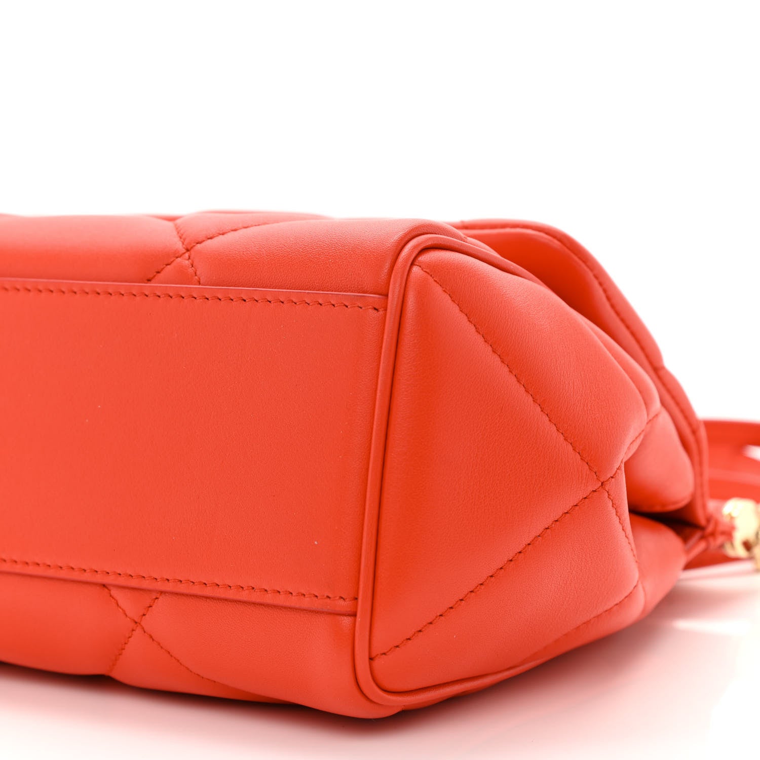 Dolce & Gabbana Calfskin Quilted Small Miss Sicily Satchel Red 9 of 9