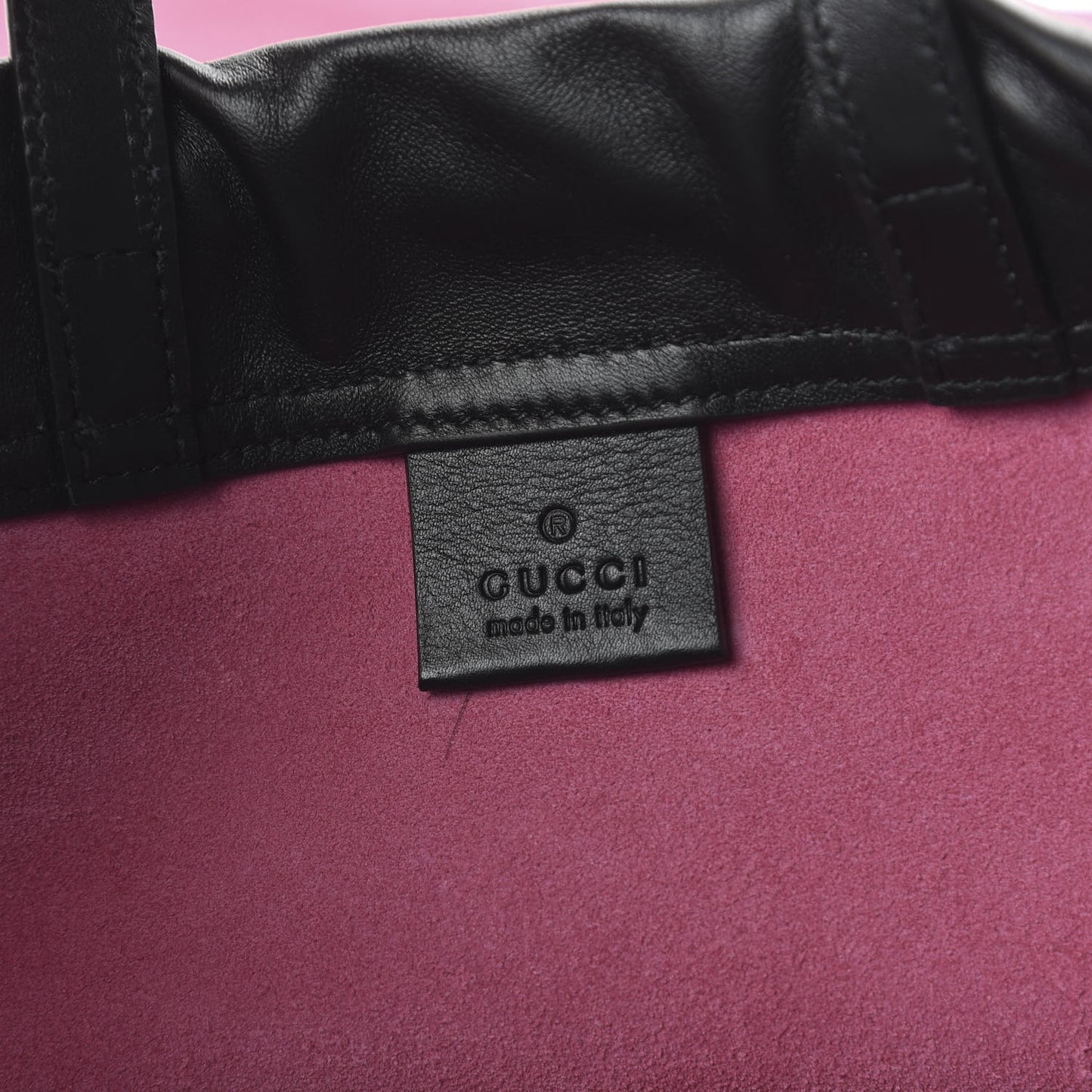 Grained Calfskin Logo Drawstring Backpack Box Pink Green Black