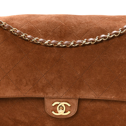 Chanel Suede Calfskin Souplissimo Maxi Flap Camel 8 of 10