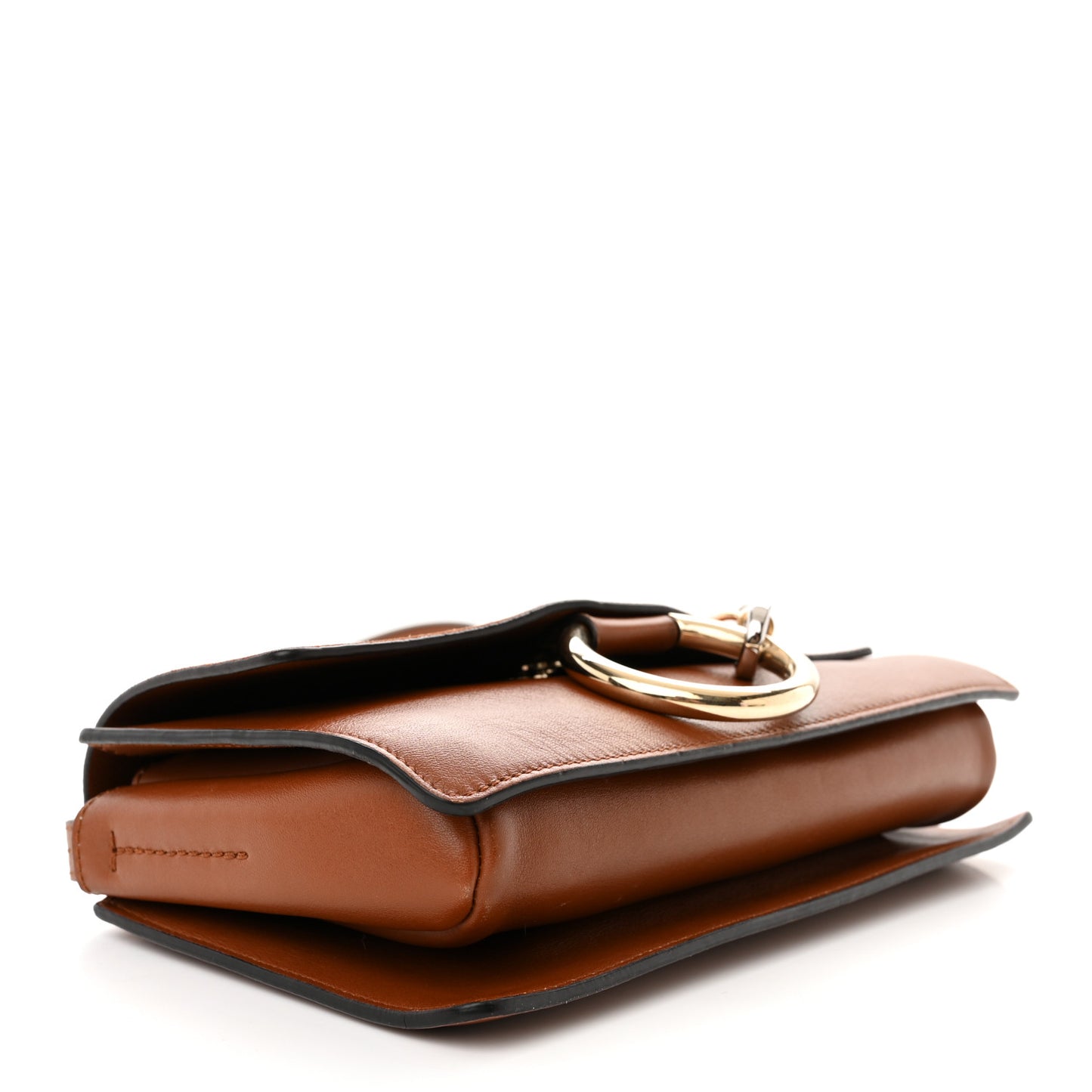 Suede Calfskin Mini Faye Shoulder Bag Tobacco