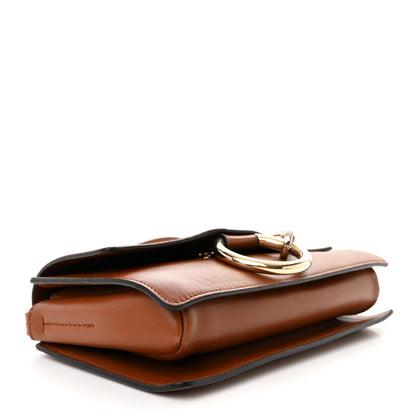 Chloe Suede Calfskin Mini Faye Shoulder Bag Tobacco 3 of 10