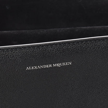 Alexander McQueen Grained Calfskin Medium Insignia Flap Black 6 of 10