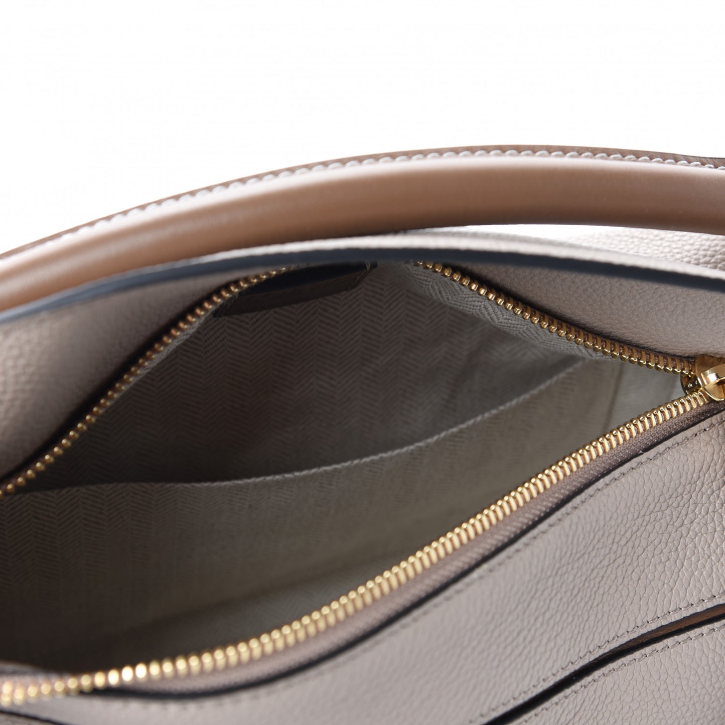 Grained Calfskin Small Puzzle Bag Sand Mink