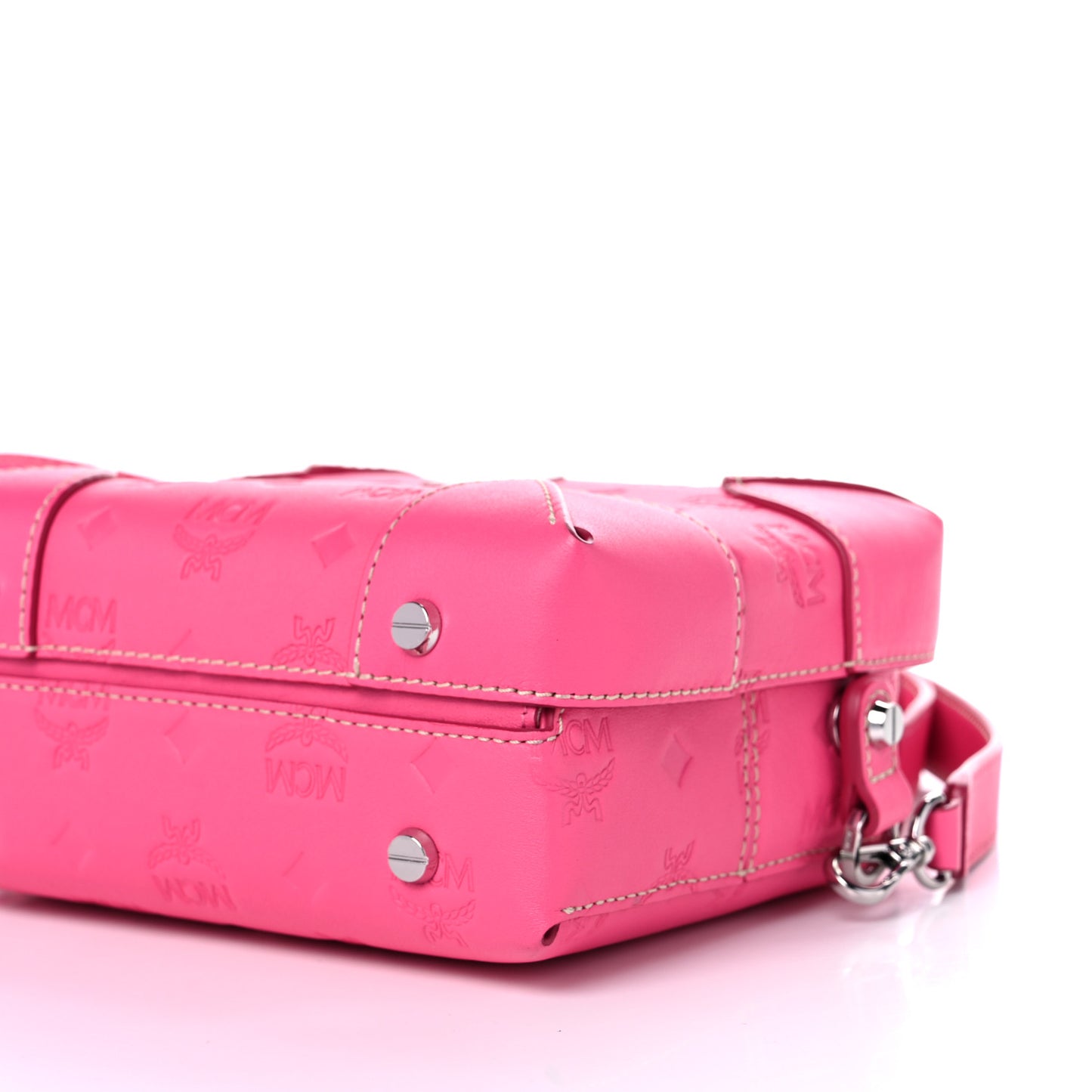 Calfskin Ottomar Monogram Small Berlin Crossbody Sugar Pink
