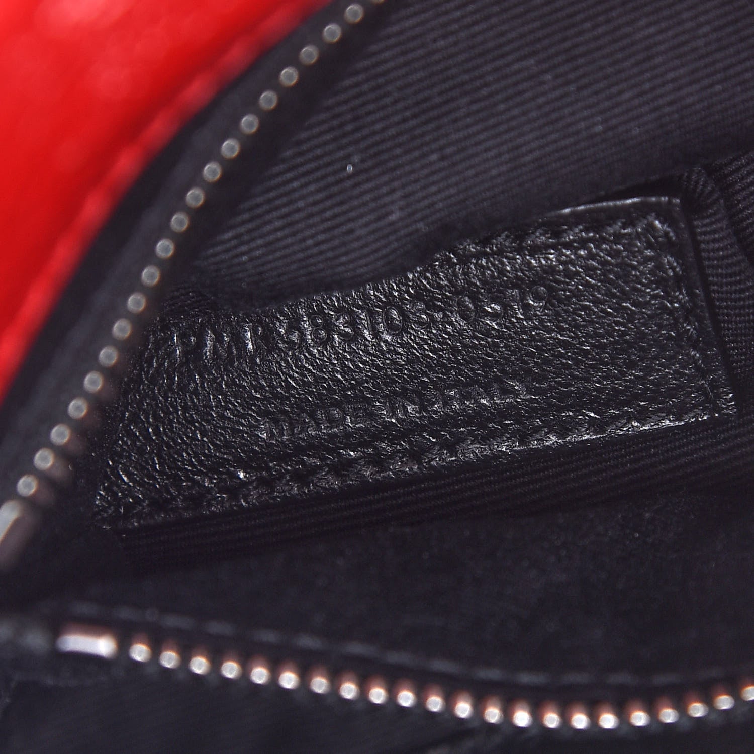 Saint Laurent Crinkled Calfskin Matelasse Monogram Niki Chain Wallet Rouge Eros 7 of 9