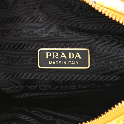 Prada Broccato Mini Re-Edition 2000 Bag Limone Lurex 6 of 10