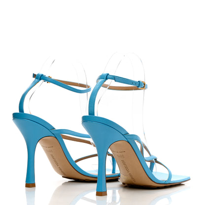Bottega Veneta Lambskin Stretch Multi Strap 90mm Sandals 39.5 Sky Blue 4 of 11