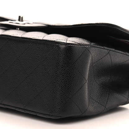 Chanel Caviar Quilted Jumbo Double Flap Black 9 of 9