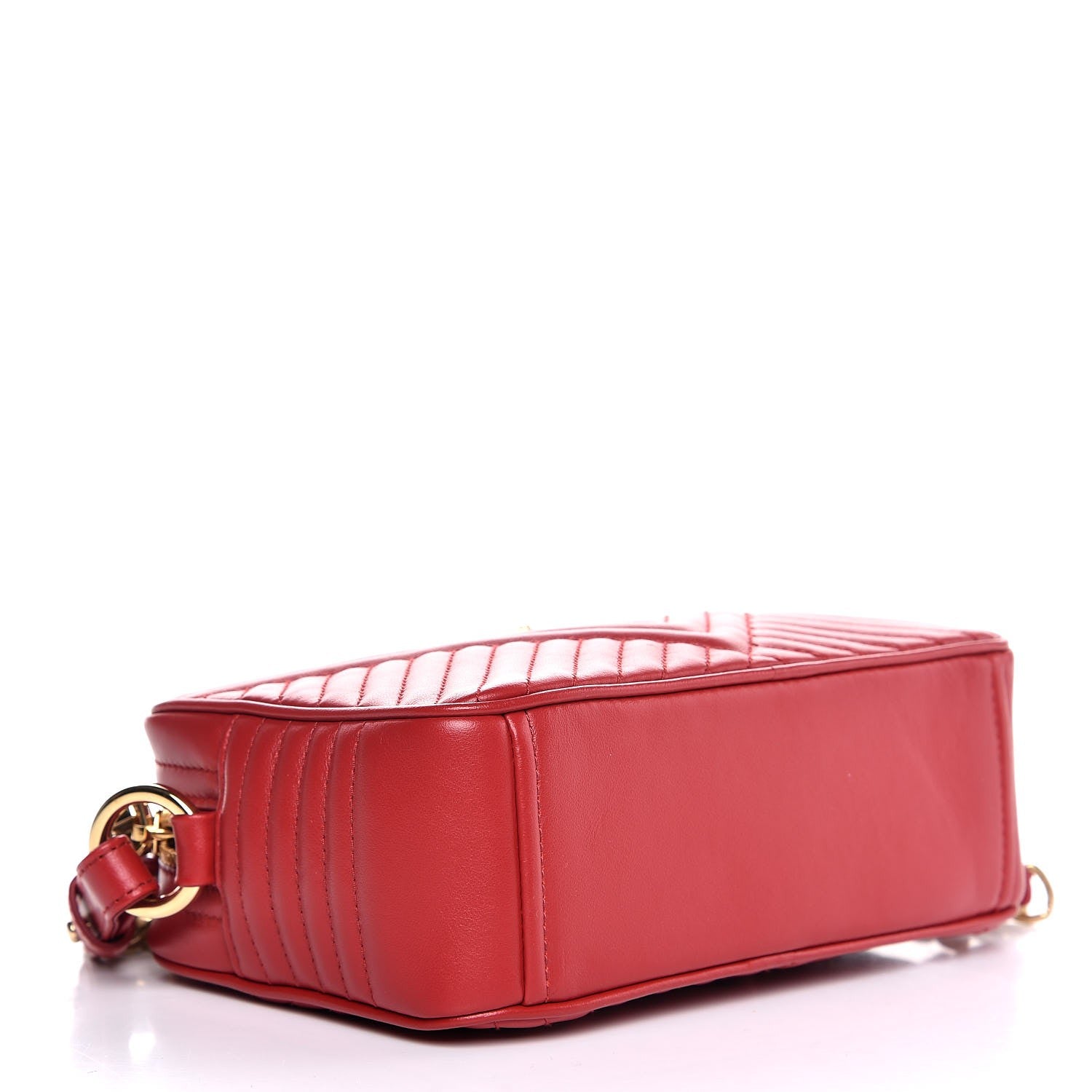 Prada Soft Calfskin Bandoliera Crossbody Bag Fuoco 4 of 7