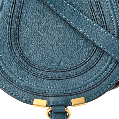 Chloe Calfskin Mini Marcie Round Crossbody Bag Teal 9 of 17