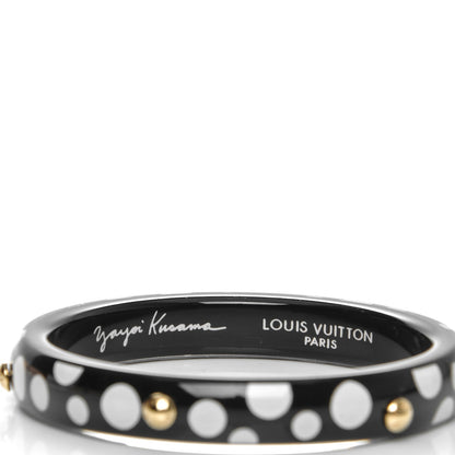 Louis Vuitton Kusama Infinity Dots Medium Bangle PM Black 4 of 6