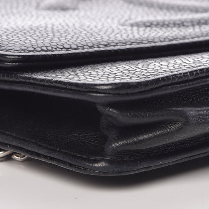 Chanel Caviar Timeless CC Wallet On Chain WOC Black 5 of 18