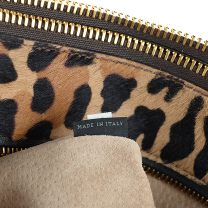 Prada Calf Hair Leopard Cavallino Double Zip Tote 11 of 11