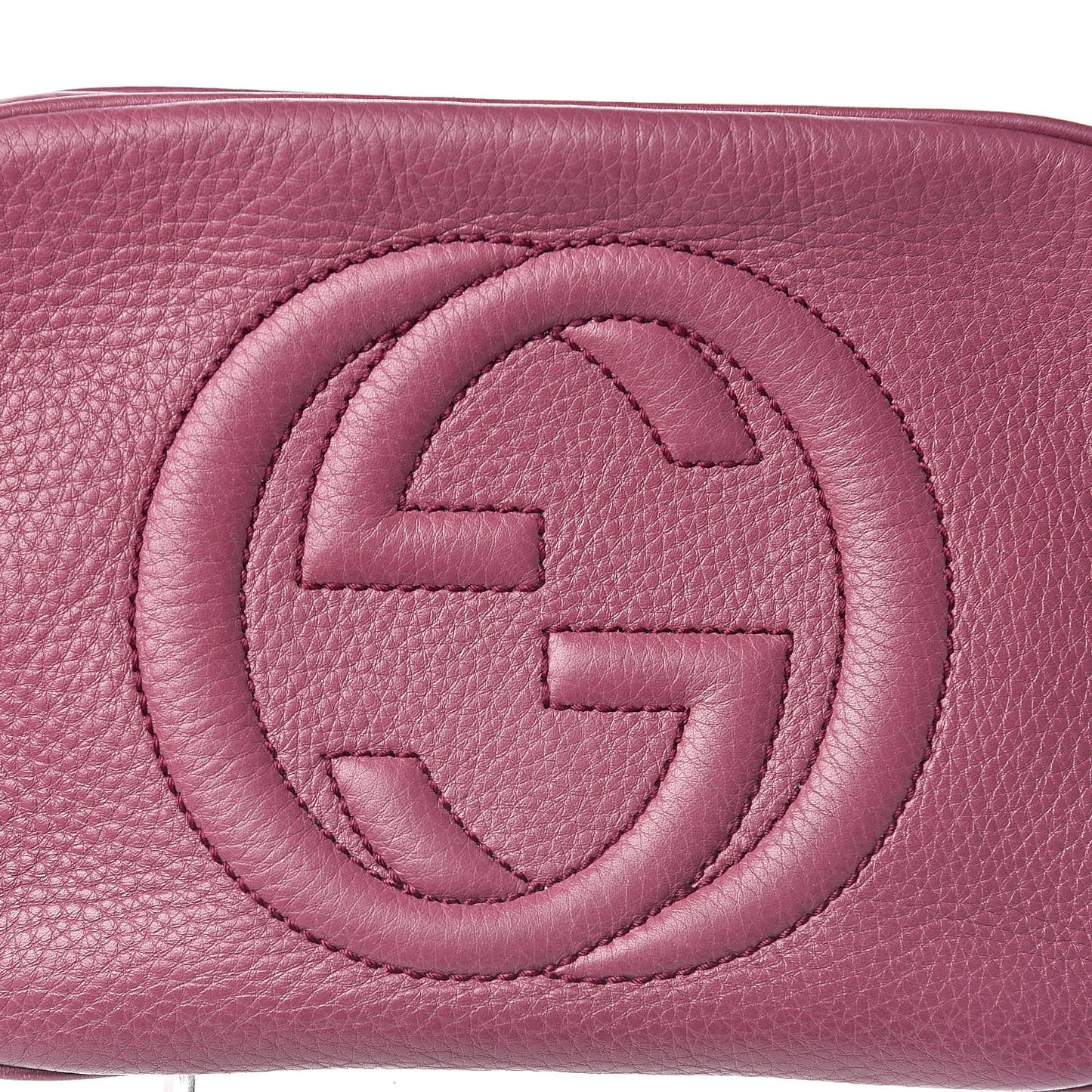 Pebbled Calfskin Small Soho Disco Bag Peonia Flower