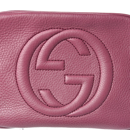 Gucci Pebbled Calfskin Small Soho Disco Bag Peonia Flower 15 of 15