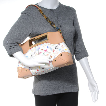 Louis Vuitton Monogram Multicolor Judy MM White 2 of 7