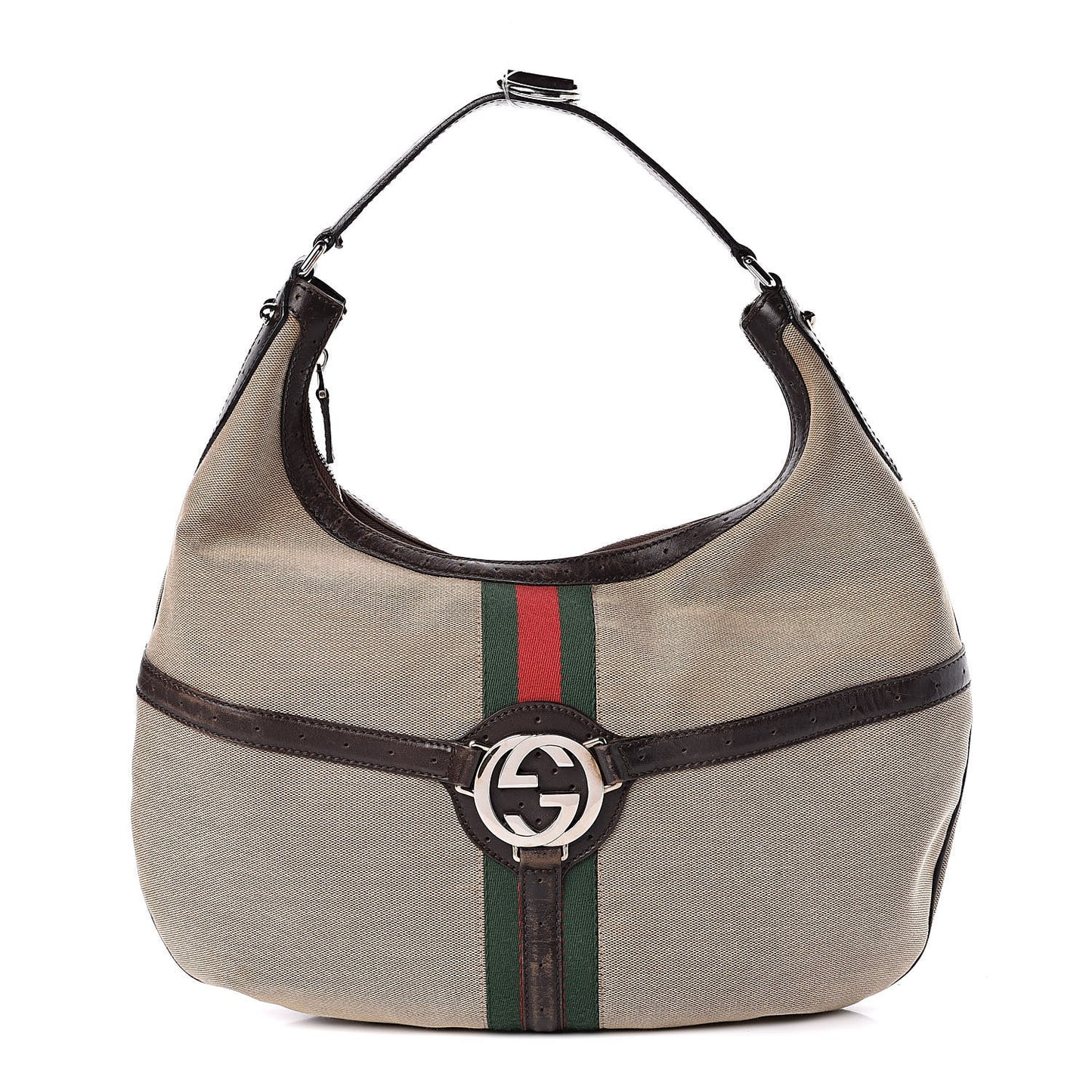 Canvas Web GG Reins Hobo Brown