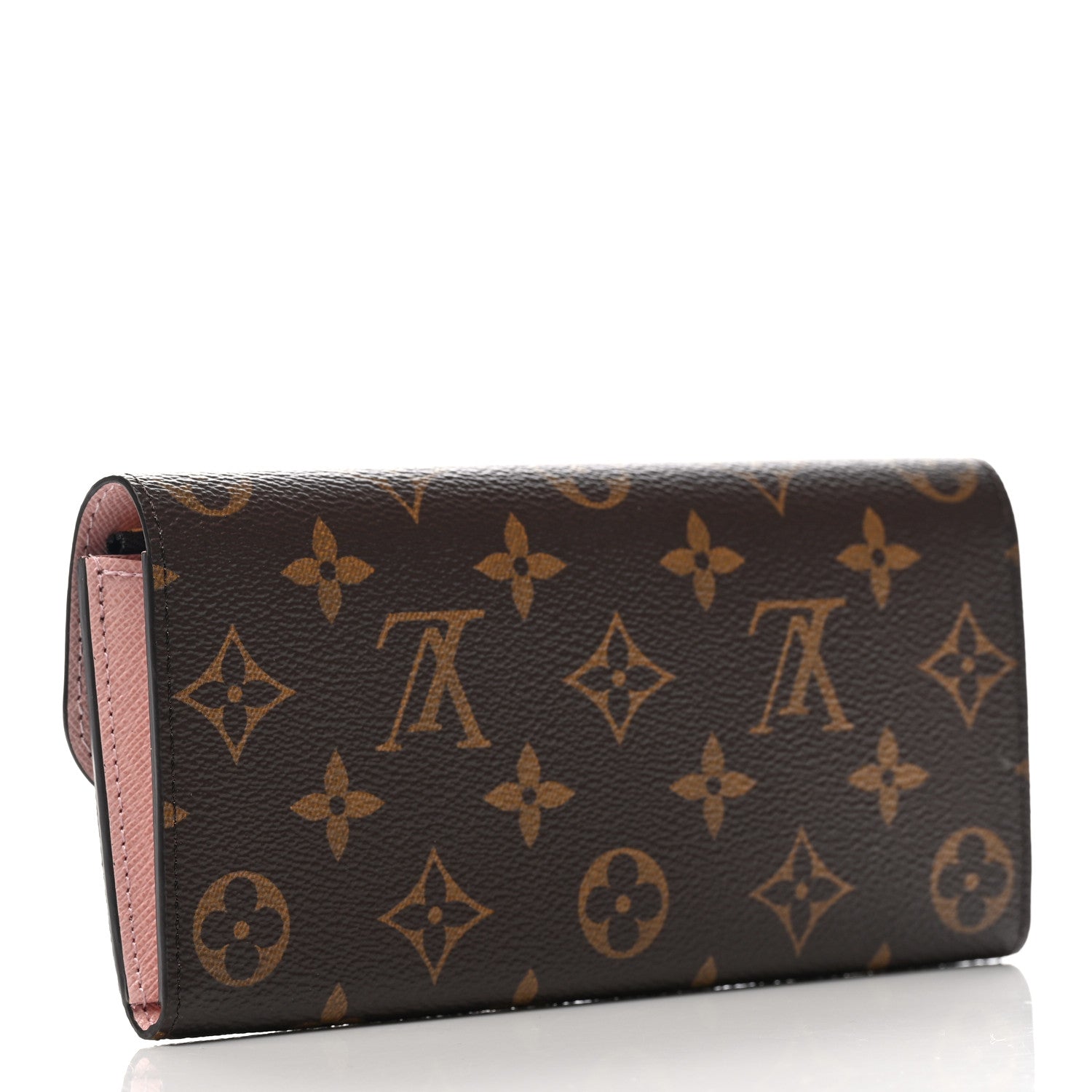 Louis Vuitton Monogram Emilie Wallet Rose Ballerine 2 of 5