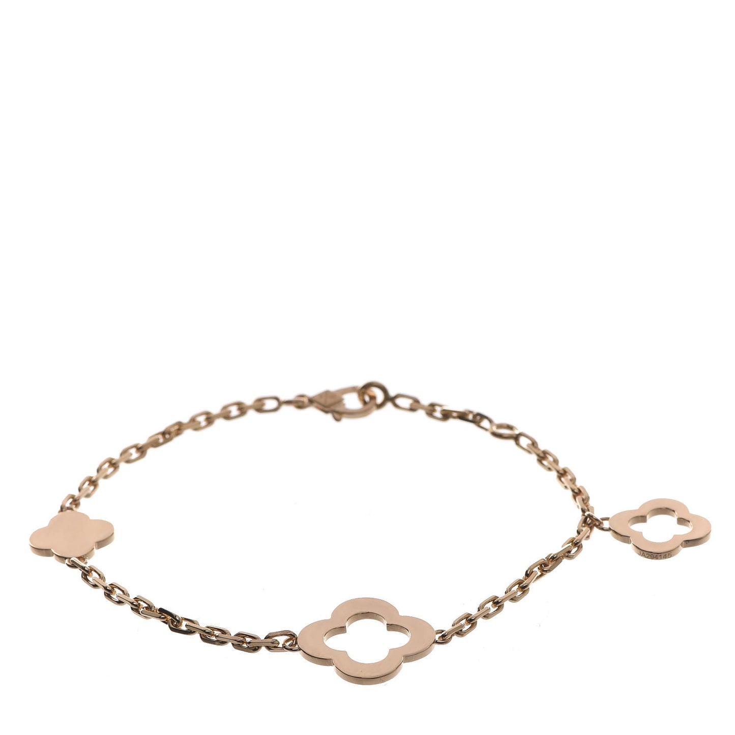 18K Yellow Gold 3 Motifs Byzantine Alhambra Bracelet