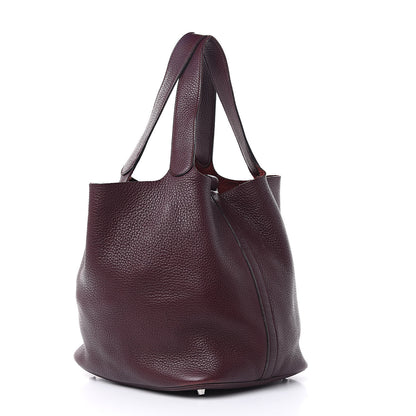 Hermes Taurillon Clemence Picotin Lock 26 GM Prune 3 of 14