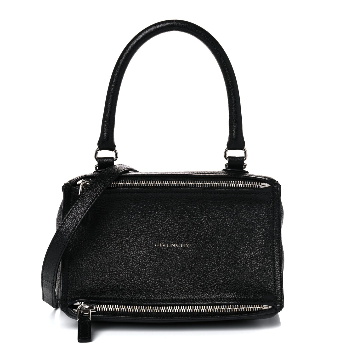 Sugar Goatskin Small Pandora Black