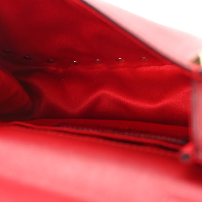 Valentino Garavani Vitello Mini Rockstud Crossbody Saddle Bag Red 5 of 8