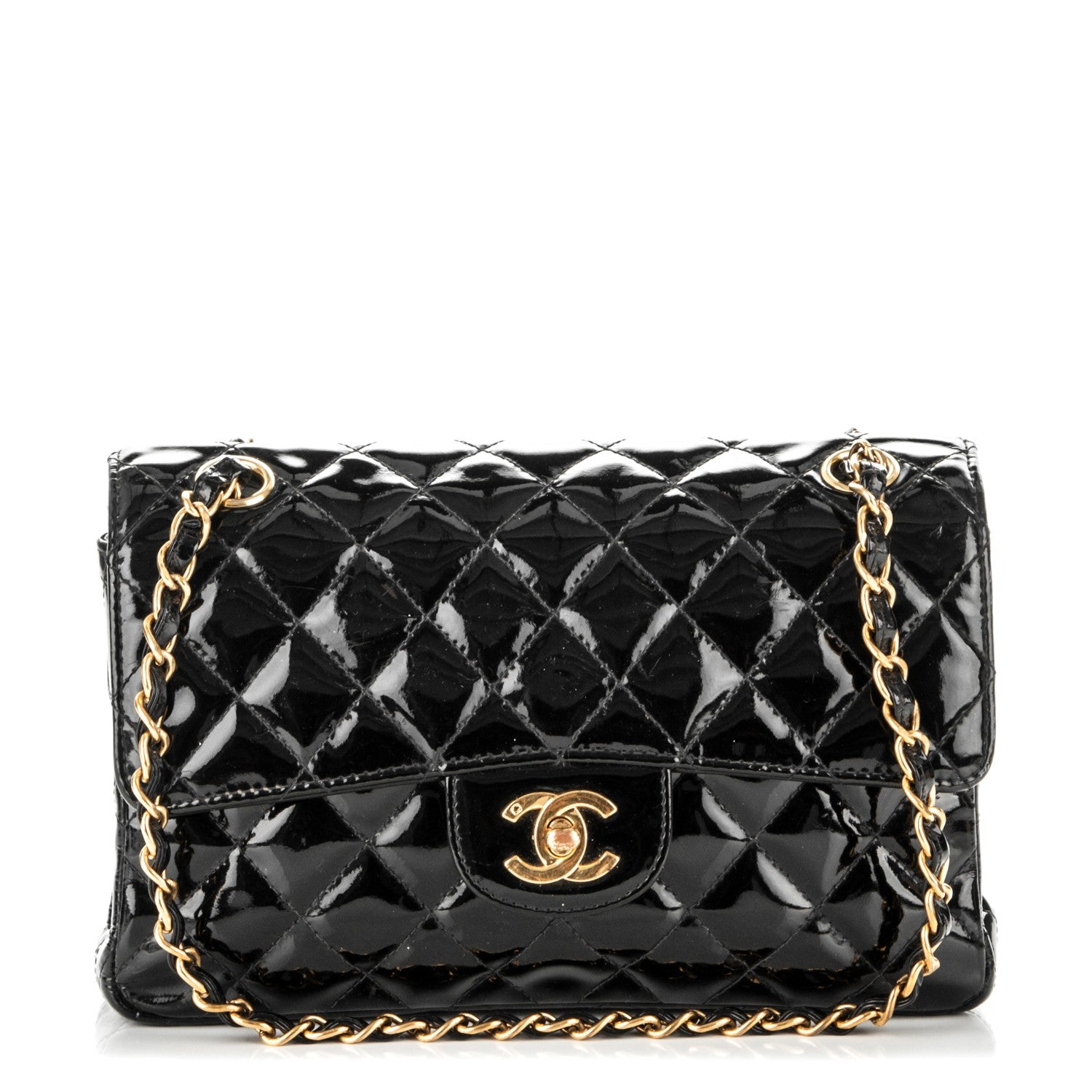 Chanel Patent Small Double Flap Black 1 of 7