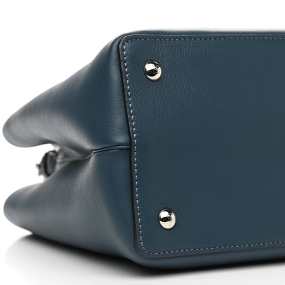 Fendi Vitello Dolce Century Petite 2Jours Tote Pavone Albicocca 9 of 11