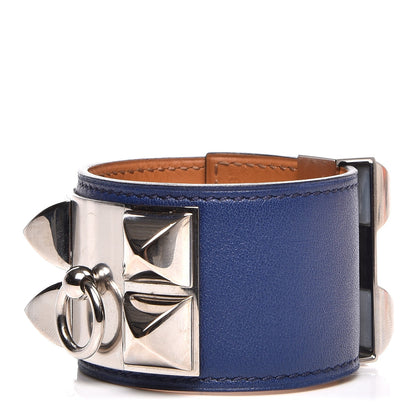 Hermes Swift Collier de Chien CDC Bracelet S Bleu Saphir 1 of 6