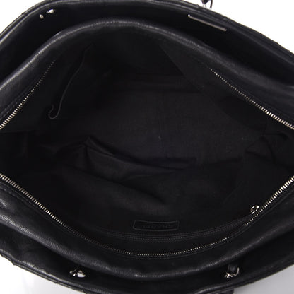 Chanel Calfskin Large Diamond Stitch Tote Black 5 of 7