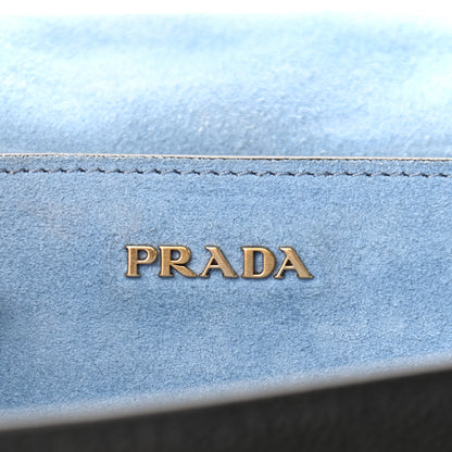 Prada Glace Calf Large Soft Cahier Bag Black Astrale 5 of 9