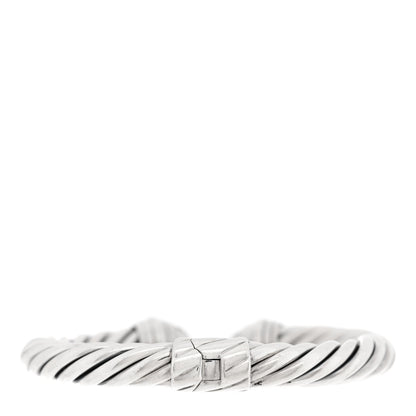 David Yurman Sterling Silver Diamond 8.5mm Cable Classics Bracelet 2 of 3