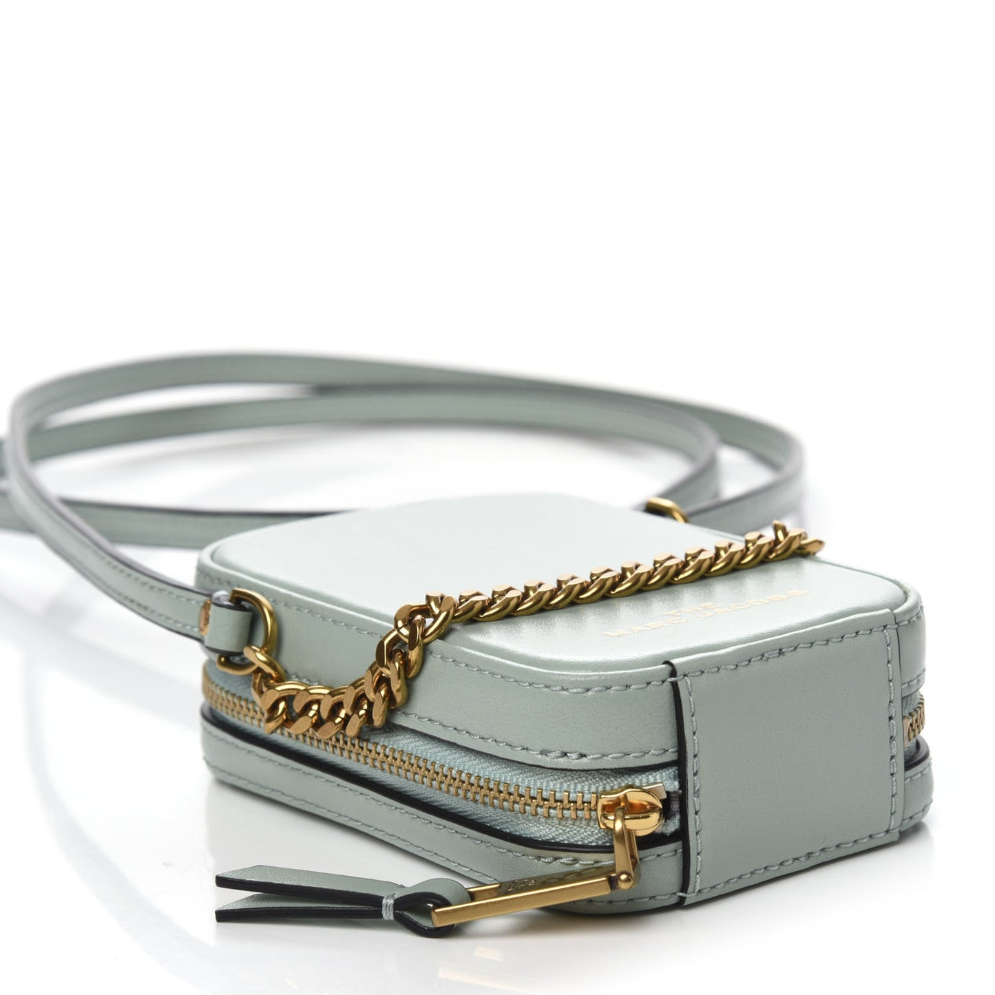 Smooth Calfskin The Mini Vanity Crossbody Bag Marine Green