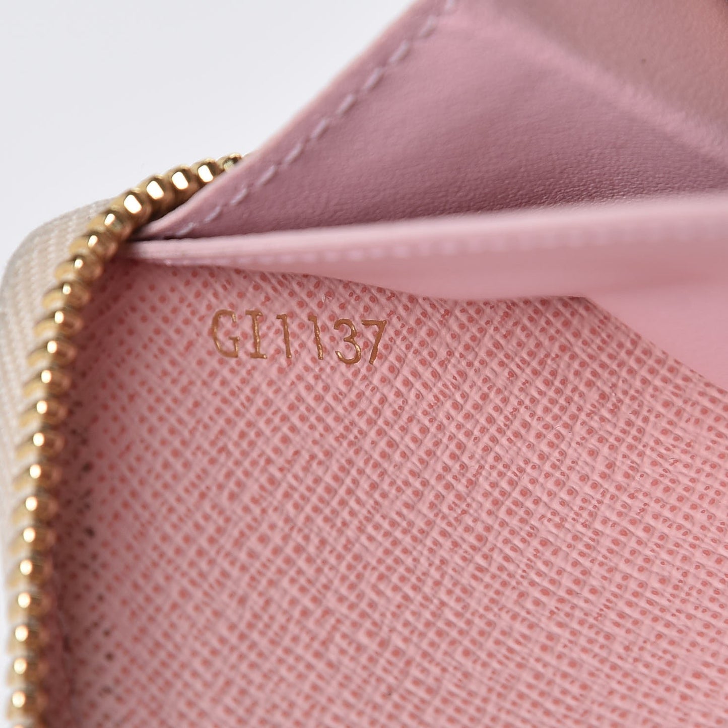 Damier Azur Clemence Wallet Rose Ballerine