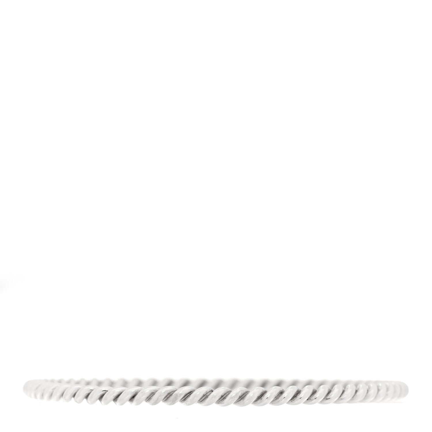 Tiffany Sterling Silver Twist Rope Bangle Bracelet 2 of 3